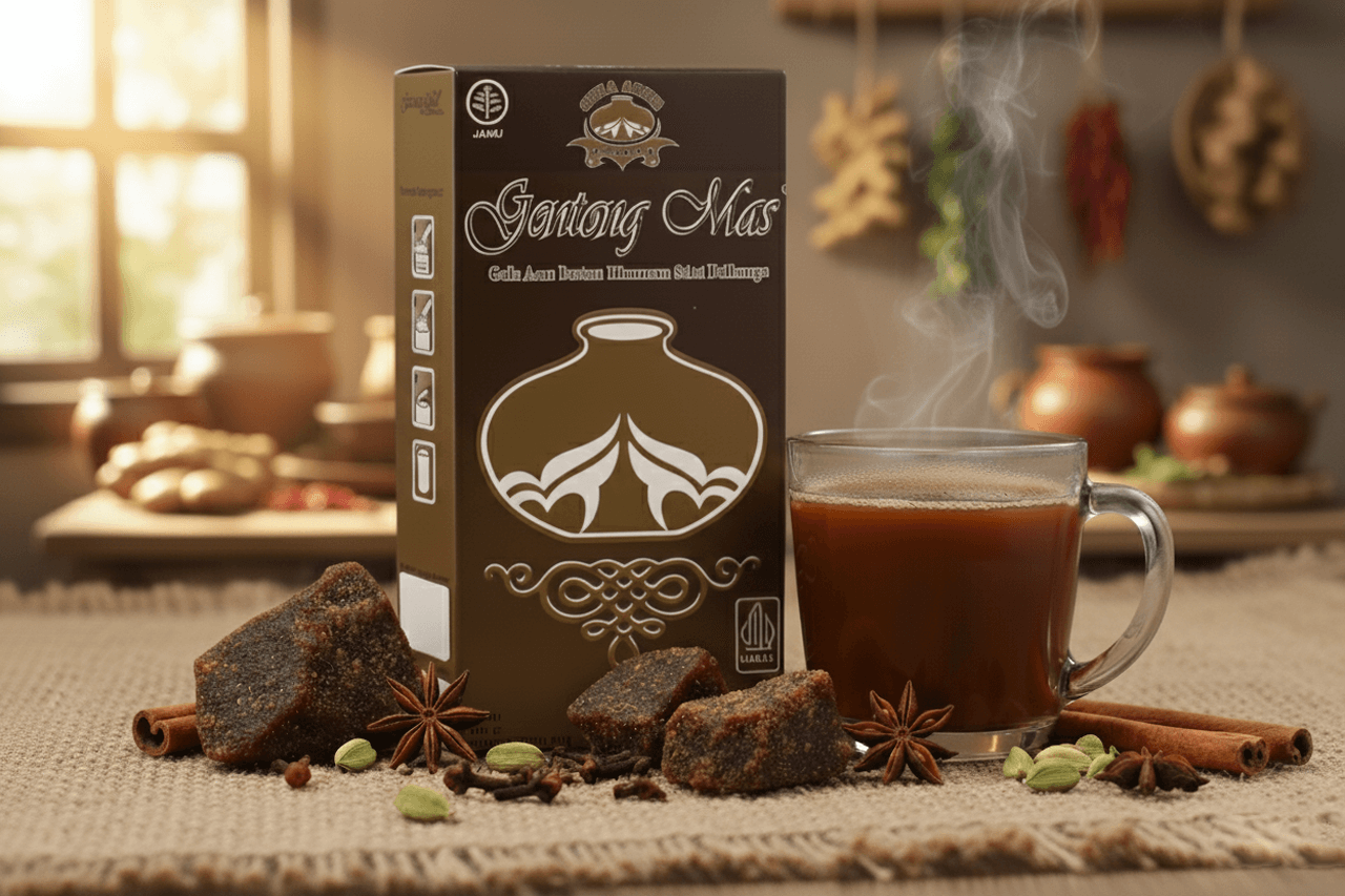 Gentong Mas Rasa Rempah Minuman Sehat Lezat dengan Gula Aren Berindeks Glikemik Rendah